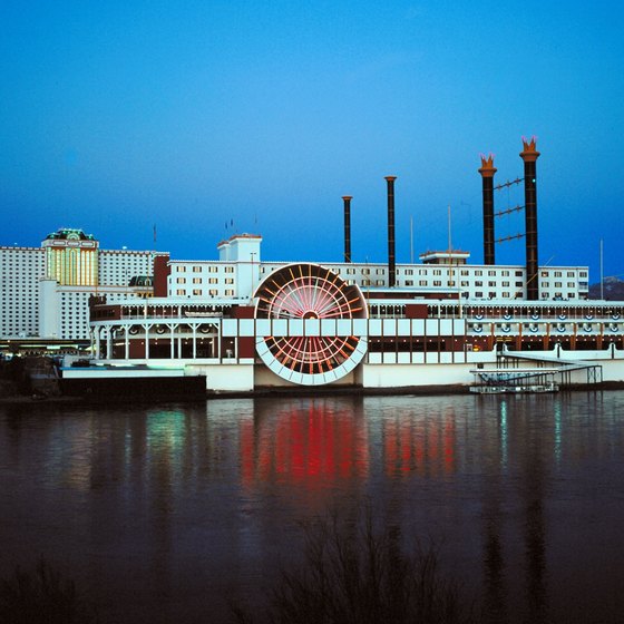 Laughlin's casinos overlook the Colorado River.