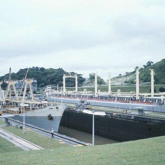 Panama Canal cruises take travelers through the famous locks.