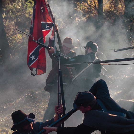 Civil War enthusiasts often participate in historical period reenactments.