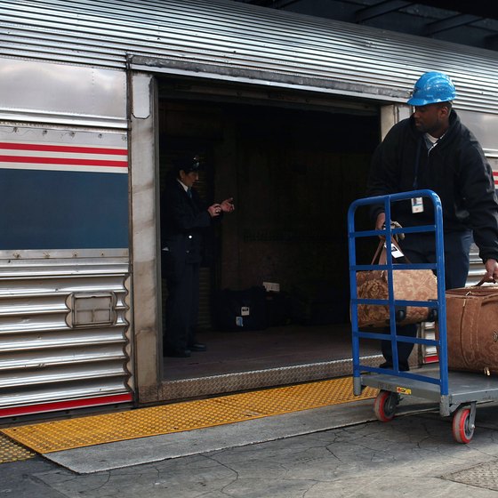 amtrak penn station checked baggage