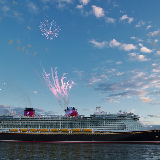 The Disney Fantasy arrives at her home port of Port Canaveral, Florida.