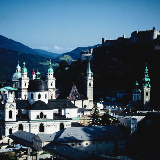 Salzburg is a popular day trip destination from Munich.