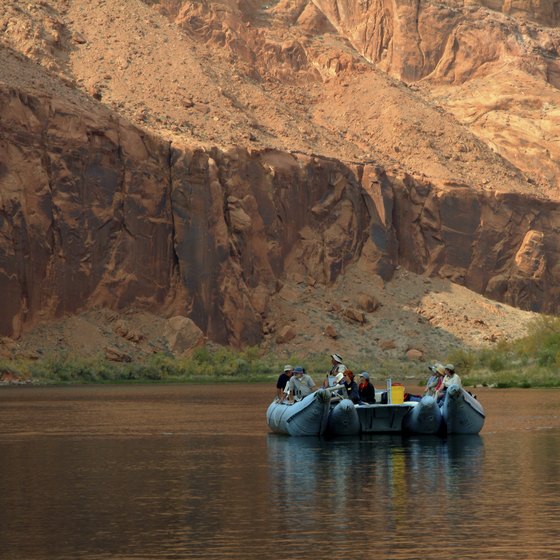 The Colorado River is smooth between Page and Lee's Ferry.
