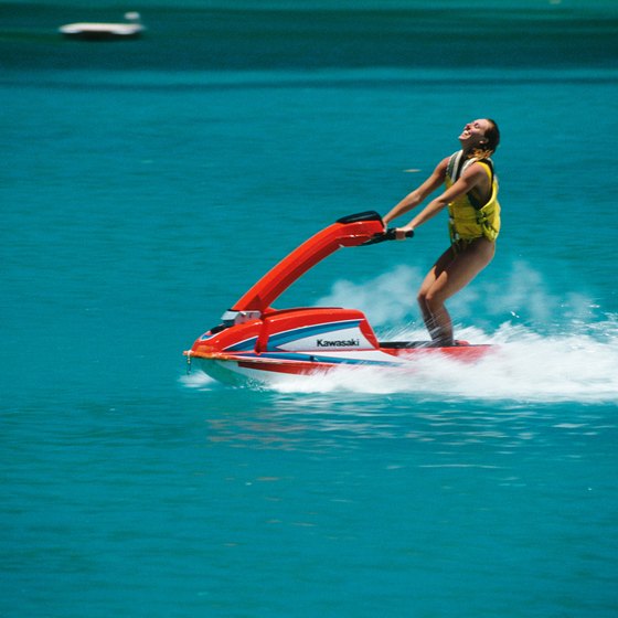Southern California lakes have year-round jet ski weather.