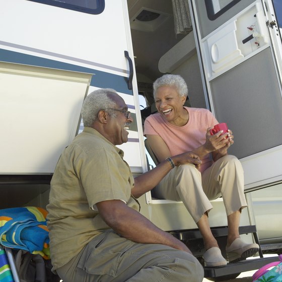 You can park your RV at a campground near Stockton Lake.