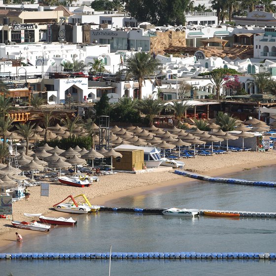 Sharm El Sheikh's Na'ama Bay has jetties for snorkelers that want to explore deeper waters.