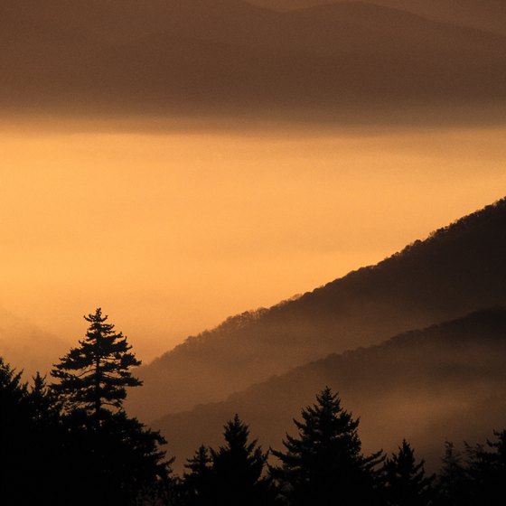 The Smoky Mountains and the Blue Ridge surround Asheville.