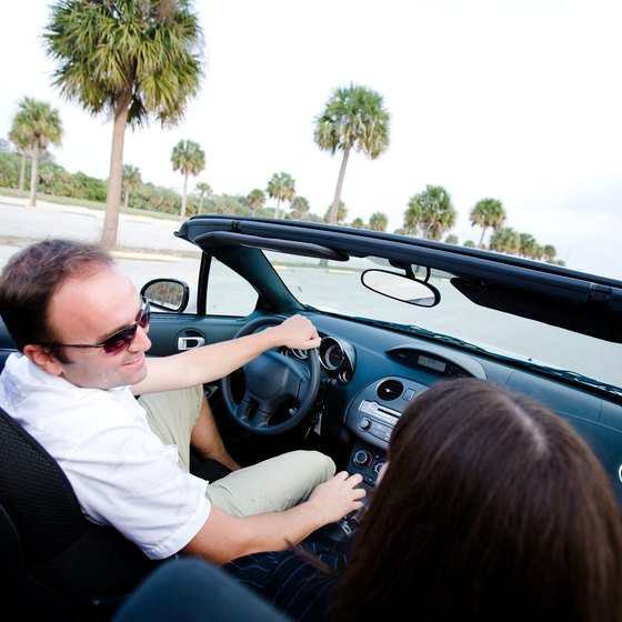 The Floridian coast can be enjoyed on a sandy beach as well as on the road.