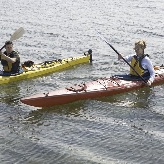 Kayaking provides a way to see the natural areas around Pentwater.