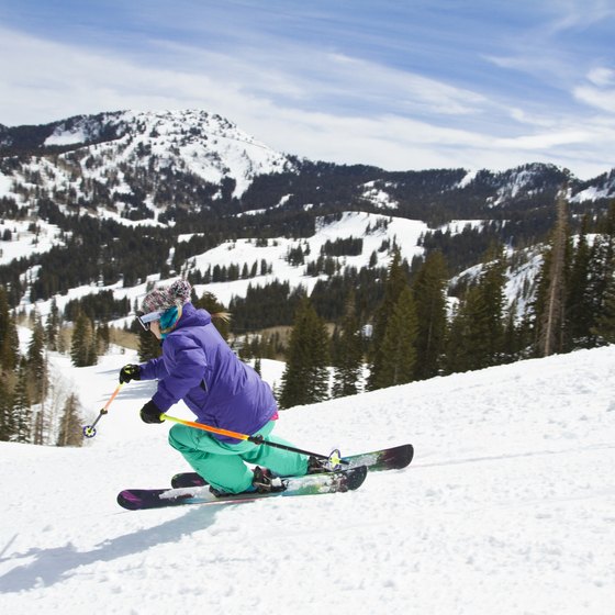 Skiing is a popular winter sport in North Carolina.