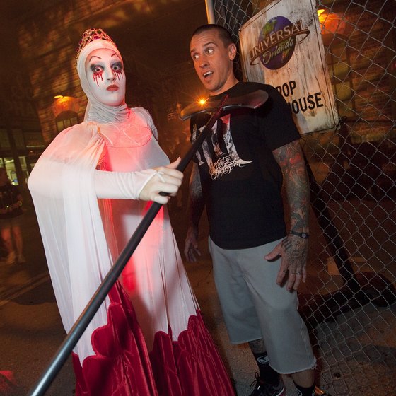 Central Florida visitors looking for a scare can visit Universal's Halloween Horror Nights during October.