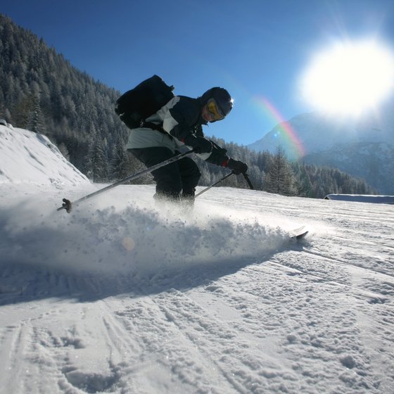 Skiing the French Alps offers thrills and thrilling scenery.