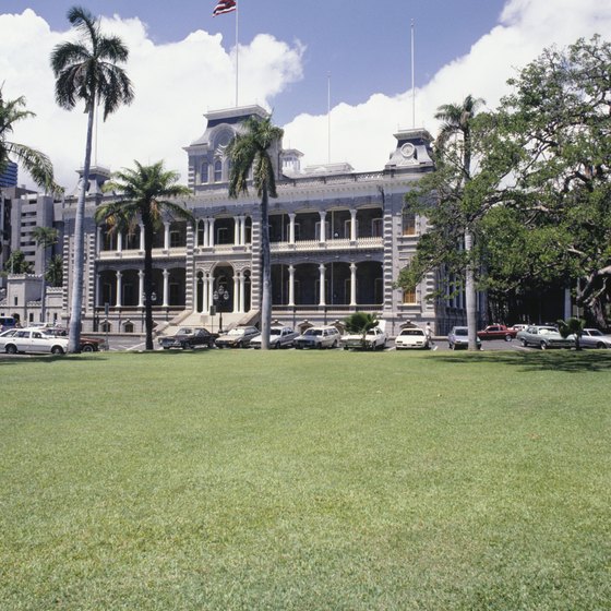 The Iolani Palace in Honolulu
