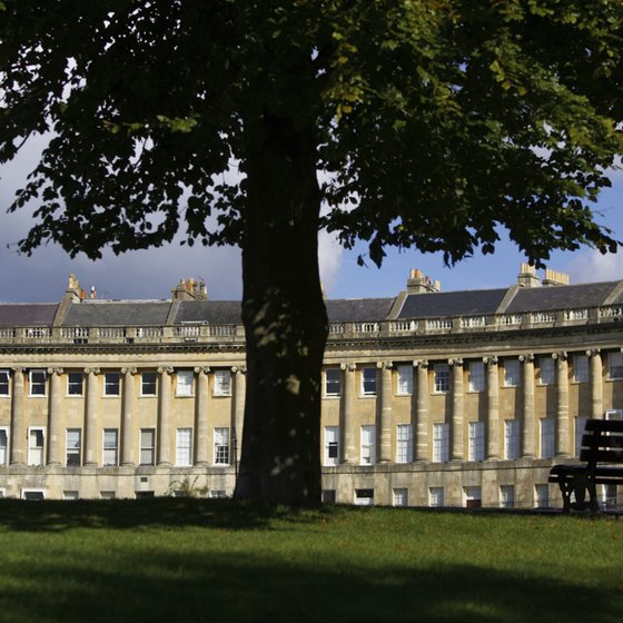 Royal Crescent in Bath is a beautifully preserved example of Georgian architecture.