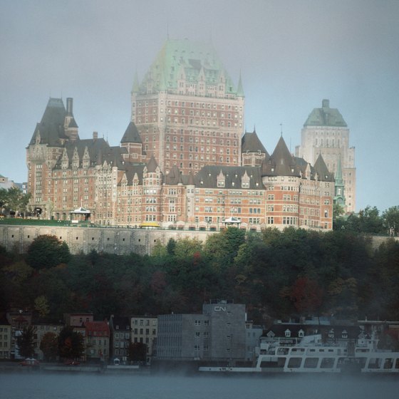 Chateau Frontenac as seen from the Levis ferry.