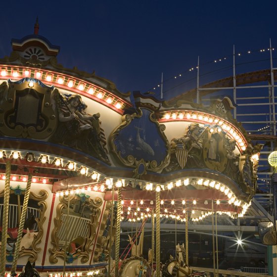 Mission Bay in San Diego has shops, dining, and carnival rides.