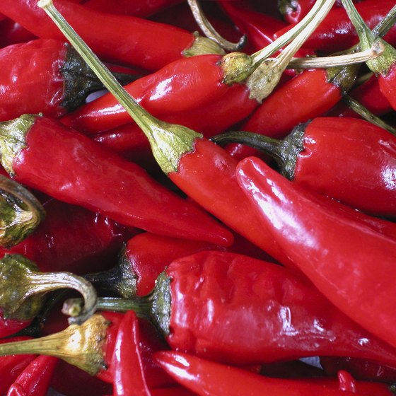 Spicy chili peppers are a signature ingredient in Calabrian dishes.