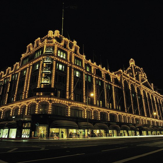 Harrod's, the world-famous department store, is located in Knightsbridge.
