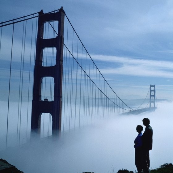 Northern California features some of California's top landmarks, like Golden Gate Bridge.