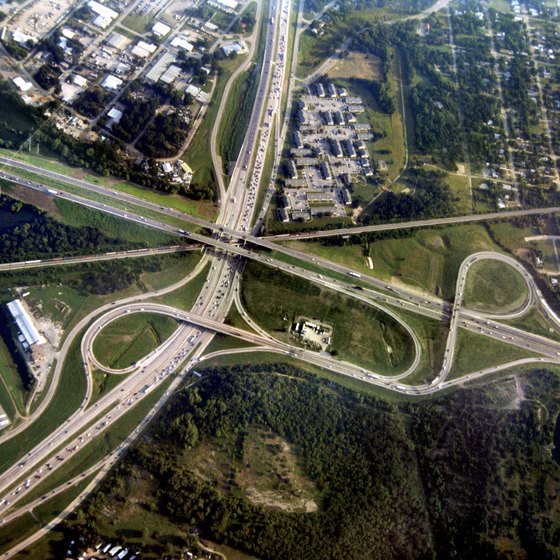 An aerial view Fort Worth, Texas, located just north of Burleson.