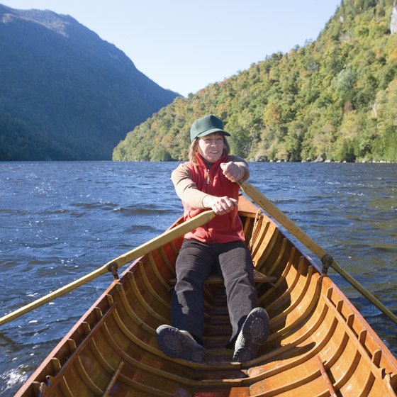 A boat is the only way to get to some Adirondack campsites.