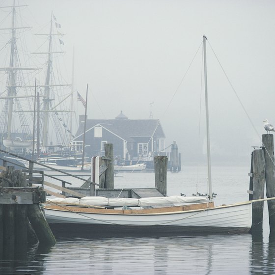 Mystic, Connecticut, is reminiscent of an old New England village.