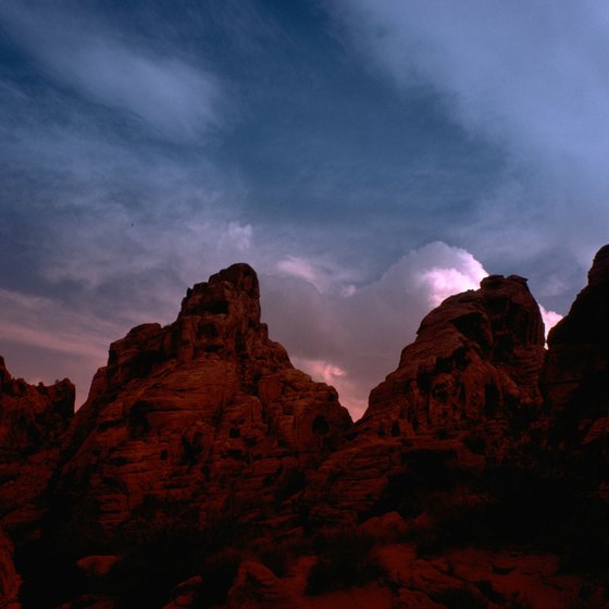 Red-color rock formations are a signature of Nevada's Valley of Fire.