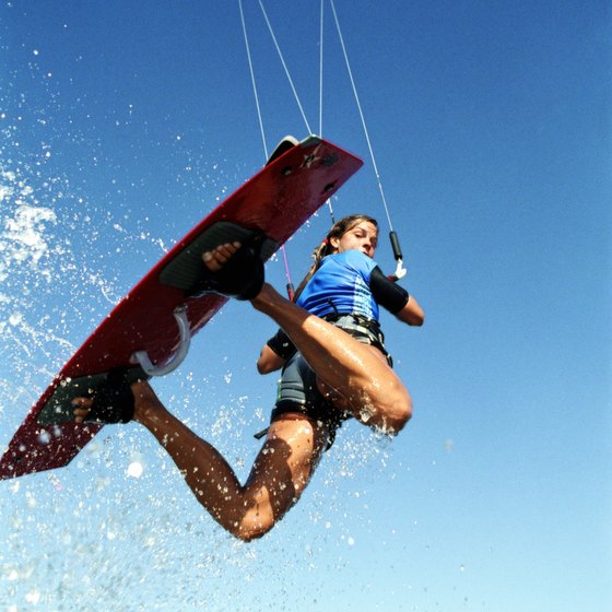 Kitesurfing along the coast of Central Florida has steadily grown in popularity.