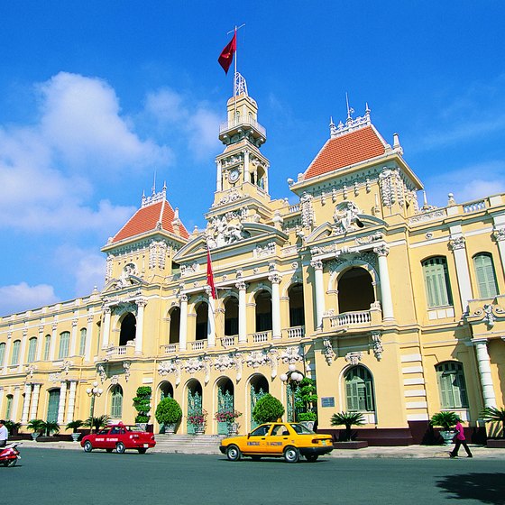 Ho Chi Minh City Hall is a fine example of Saigon's ornate colonial architecture.