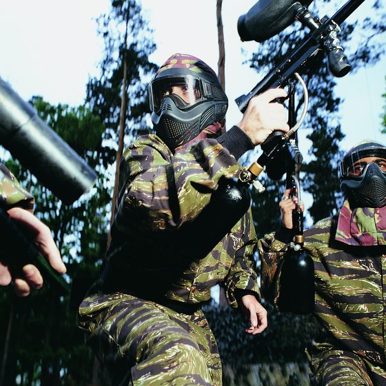 Couples will have a blast playing paintball.