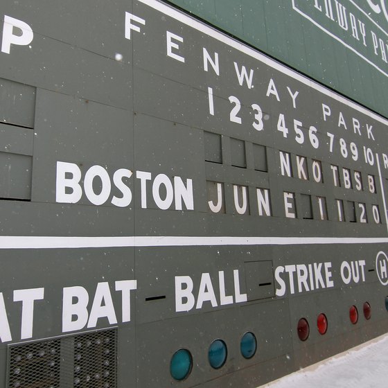 Fenway Park in Boston still uses a hand-operated scoreboard.