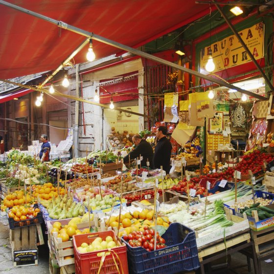 An Italian market offers accessible local color.