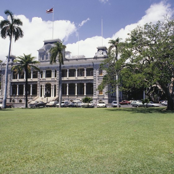 Honolulu's Iolani Palace is one of many vestiges of the Hawaiian monarchy.