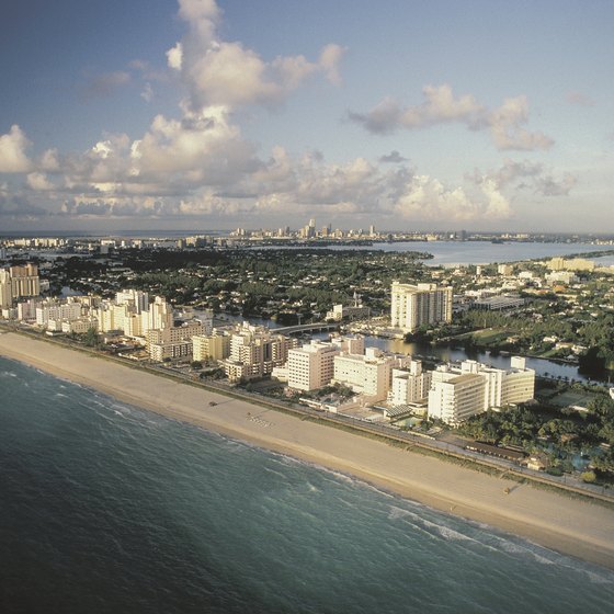 Miami's South Beach is lined with hotels large and small.