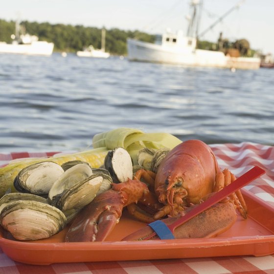 Casco Bay is known for its Maine lobster.