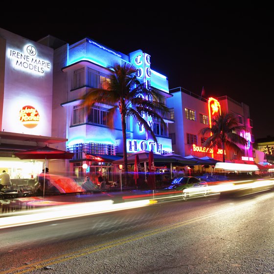 Collins Avenue, where it passes through South Beach, is the famous Art Deco district.