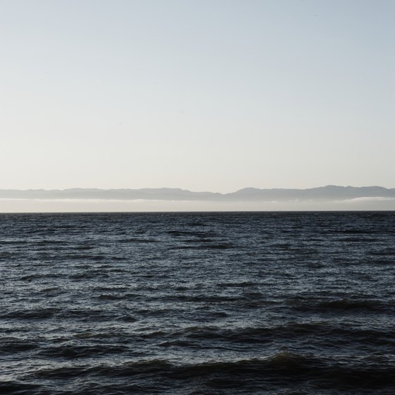 The Strait of Juan de Fuca surrounds the Neah Bay.