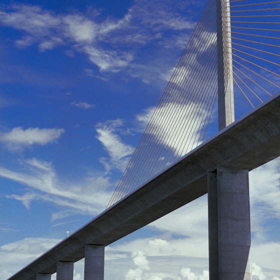 Take the Sunshine Skyway Bridge route to Sarasota.