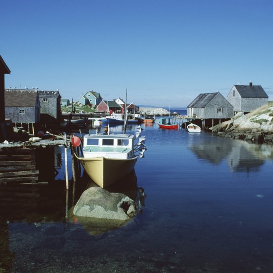 Peggy's Cove near Halifax is a popular stop on Nova Scotia bus tours.