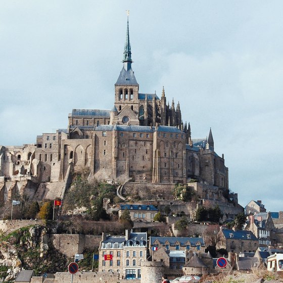 Mont Saint Michel towers over the Normandy region of France.