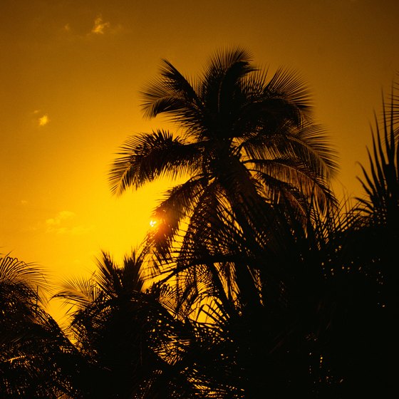 Visitors to the beaches of Jacmel enjoy spectacular sunsets.