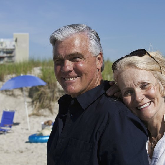Many retirees seek retirement homes on the beach.