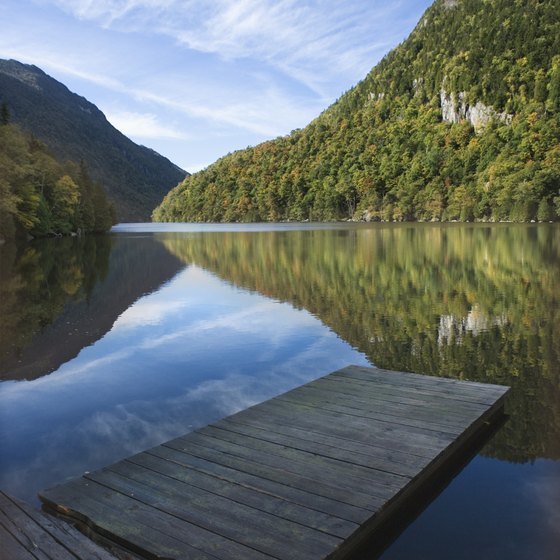 Over 2,000 lakes dot the Adirondacks in New York State.