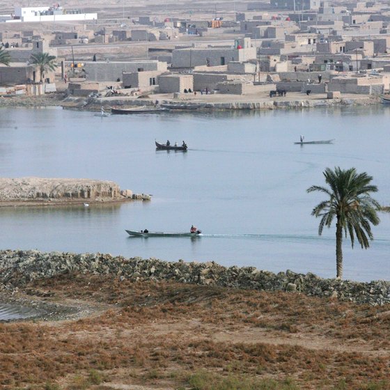 The Tigris and Euphrates rivers merge in Al-Qurnah.