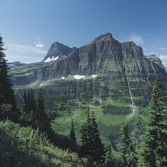 Mt. Oberlin is just one of the sights of Glacier National Park.