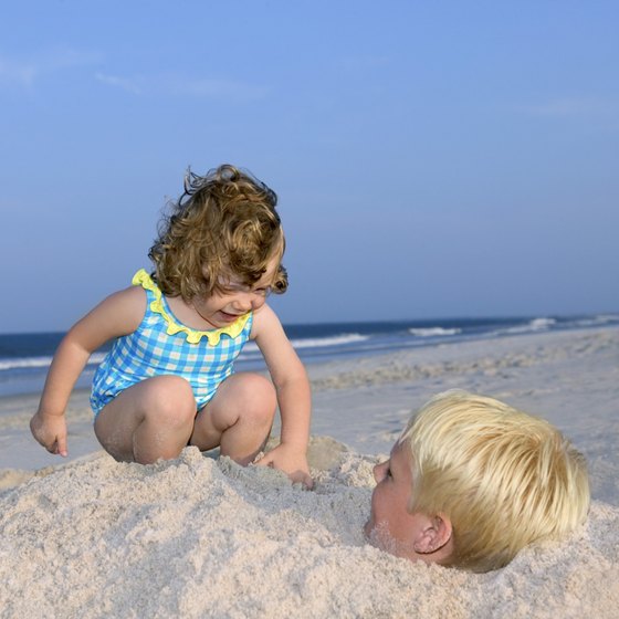 The beach can keep your toddler entertained for hours.