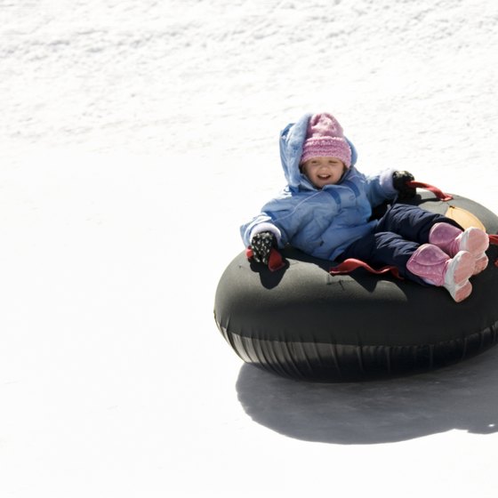 Tubing makes it easy to enjoy snow.