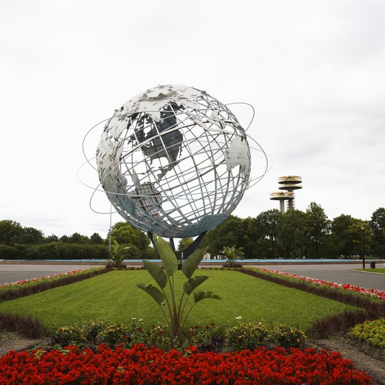 The world's largest globe is located in Queens' Flushing Meadows Corona Park.