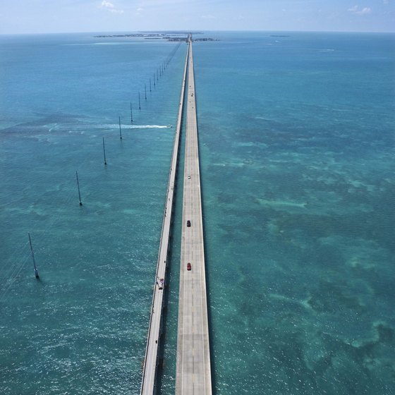 The Florida Keys provide miles of boating and swimming pleasure.