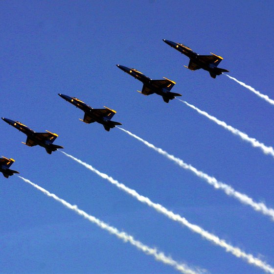Pensacola is home to the Blue Angels precision flight squadron.